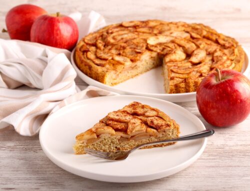 Tarta de manzanas caliente